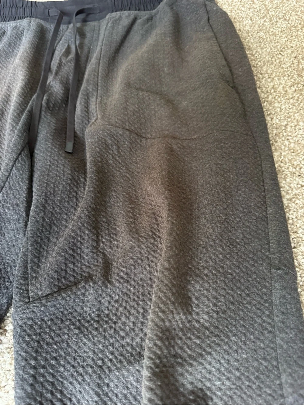 Men's Black Knit Jogger LULU Pants - Comfortable Everyday Style